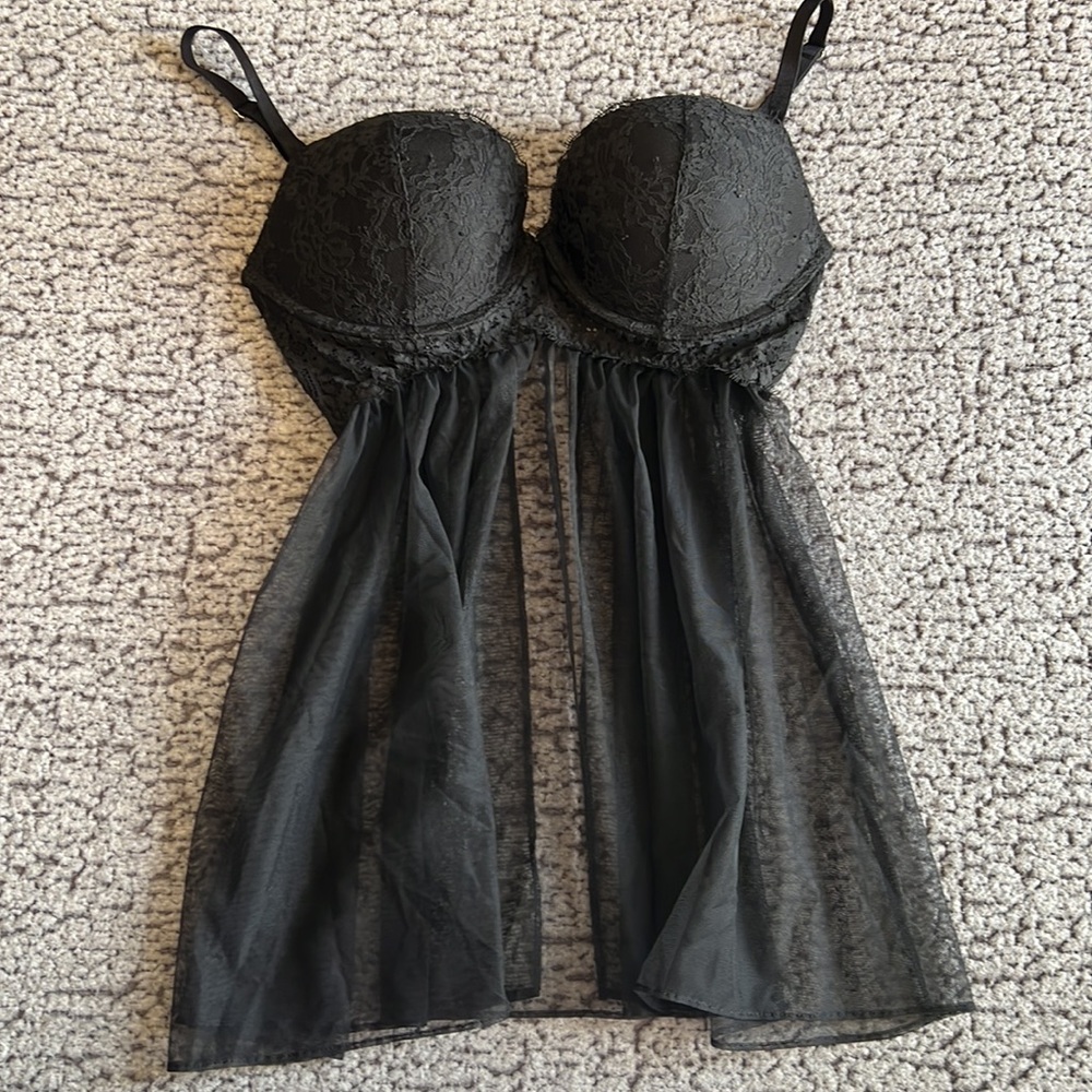 Victoria Secret Black Lingerie Bra- 36D - Picture 11 of 11